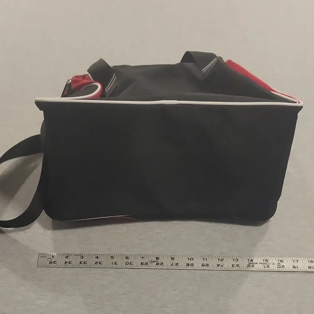 Ohio State Buckeyes Duffel Gym Bag w/ Shoulder Strap - Black Red White
